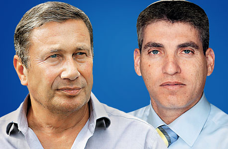 עו"ד אולמן (מימין) ונוחי דנקנר, צילום: ישראל הדרי אוראל כהן