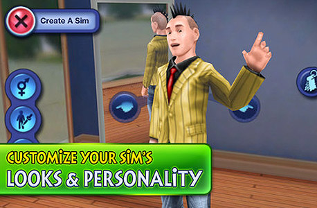 מתוך המשחק Sims 3, לאייפד