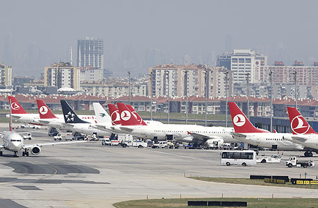 מטוסים של חברת טורקיש איירליינס (ארכיון), צילום: אי פי איי