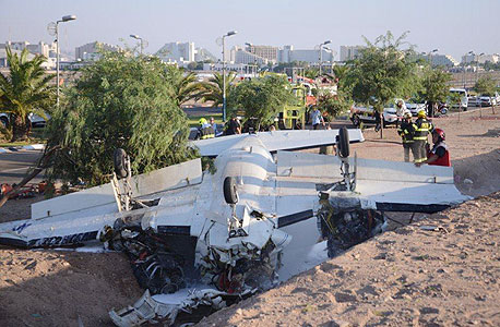 התרסקות המטוס באילת, צילום: יאיר שגיא