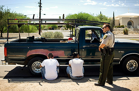 הגירה בלתי חוקית בגבול ארה"ב (ארכיון), צילום: בלומברג