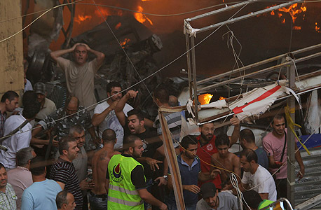 לבנון: 14 נהרגו בפיצוץ מכונית תופת ברובע דאחיה בביירות