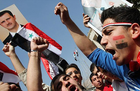 הפגנה בעד הנשיא אסאד בסוריה