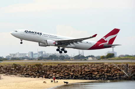 מטוס של החברה האוסטרלית קוואנטס, צילום: בלומברג
