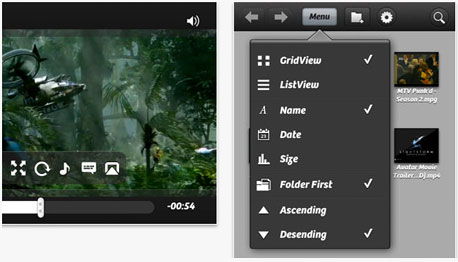PlayerXtreme HD, צילומי מסך: itunes appstore ו-google play