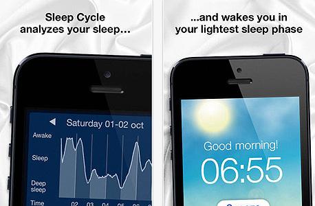 Sleep Cycle Alarm Clock, צילום מסך: itunes appstore ו-google play