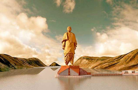 הודו: החלה הבנייה של הפסל הגבוה בעולם