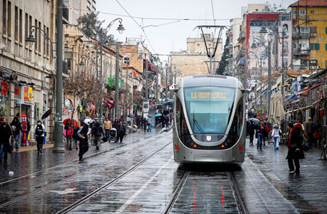 וידאו רחוב יפו ירושלים רכבת קלה, צילום: מיקי נועם אלון