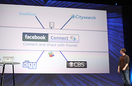 מנכ"ל פייסבוק, מרק צוקרברג, מציג את פייסבוק קונקט, בחודש יולי