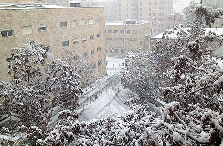  שלג, היום בירושלים, צילום: רן פלג