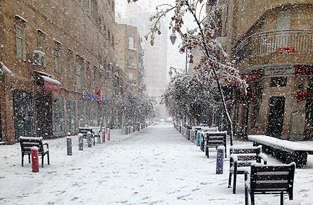שלג בירושלים , צילום: רן פלג