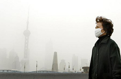 זיהום אוויר קשה בשנגחאי
