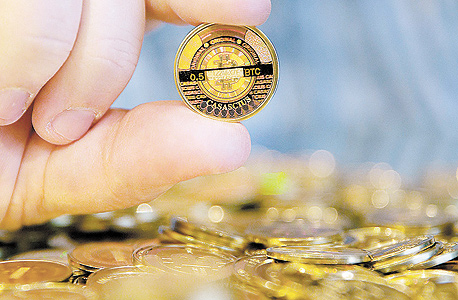 ביטקוין בורסה מטבע מטבעות הודו, צילום: בלומברג
