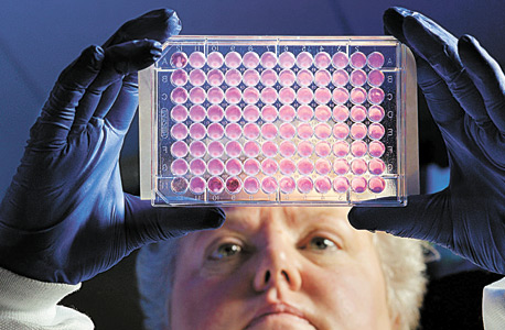 עובדת CDC קיטי אנדרסון בוחנת חיידקים שגדלים בנוכחות אנטיביוטיקה. פריידן: "גם כשיש טיפול אלטרנטיבי החולים לעתים קרובות מתים"