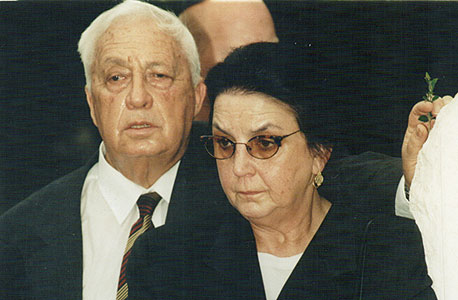שרון ורעייתו לילי, 1998, צילום: אפי שריר