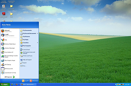 חלונות XP. ישנה, אבל מוכרת, צילום מסך: ניק פרלה cc-by-nd