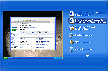 alt+Tab הופך למפלצת של אפשרויות, צילום מסך: TaskSwitchXP