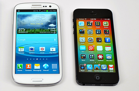 אייפון 5 סמסונג וגלקסי 3S