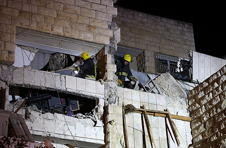 נזקי הפיצוץ מדליפת הגז בירושלים