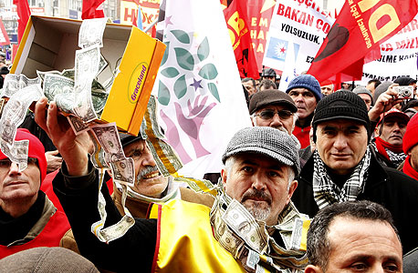 הפגנה נגד ממשלת טורקיה, צילום: אי פי איי
