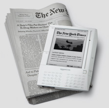 אפילו הפורמט הדיגיטלי לא מציל את העיתונים. ניו יורק טיימס בקינדל