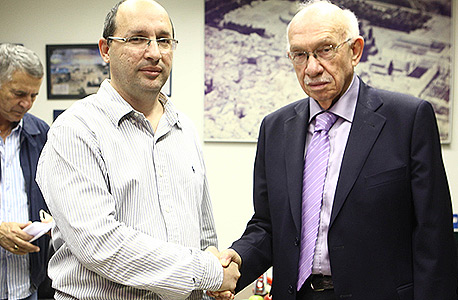 מנכ"ל הדסה אביגדור קפלן ואבי ניסנקורן (ארכיון), צילום: אוראל כהן
