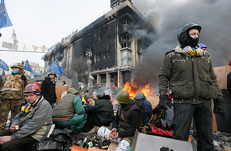 המהומות באוקראינה, צילום: אי פי איי