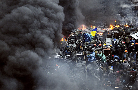 מפגינים באוקראינה, בשבוע שחלף