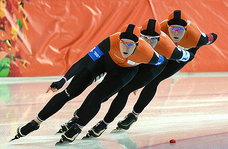 נבחרת הסקייטינג ההולנדית. 24 מדליות אולימפיות, צילום: אם סי טי