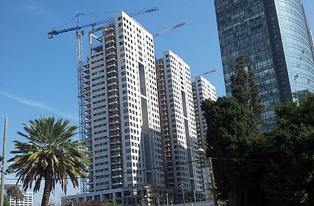 פרויקט הבנייה החדשה בשרונה דרום הקריה בנייה בתל אביב גינדי, צילום: דוד הכהן