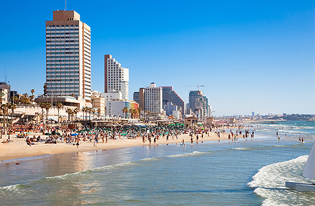 Tel Aviv's coastline, where many of the country's tech companies are located