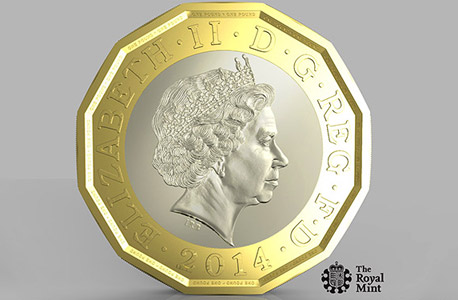 בריטניה מנפיקה מטבע חדש של ליש&quot;ט כדי למנוע זיופים