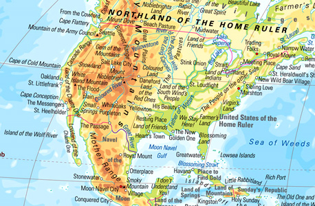  מפה של צפון אמריקה (שליט הבית, באיטלקית), צילום מסך:  kalimedia.com