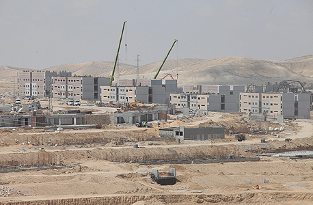 הבנייה בעיר הבה"דים. ראשוני החיילים יכנסו למתחם בדצמבר, צילום: אריאל שרוסטר