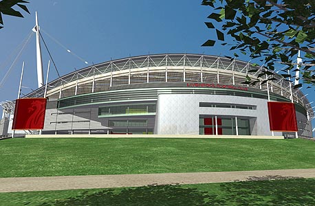 הדמיה של האצטדיון החדש. חובה לבנות