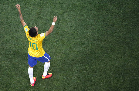ניימאר, חלוץ נבחרת ברזיל, מונדיאל 2014, צילום: איי אף פי