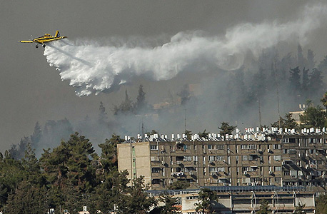 השריפה בירושלים, צילום: עטא עוויסאת