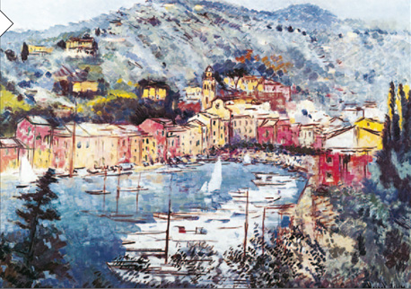 השראה: "המפרץ הקטן של פורטופינו", מישל קאסטלה, המאה ה-20