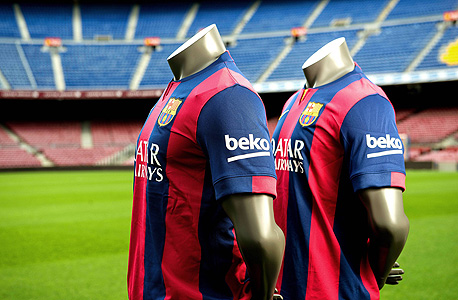 ברצלונה תרוויח 45 מיליון יורו בעונה מפרסום על חולצתה