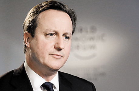 ראש ממשלת בריטניה דיוויד קמרון. בונה על ההתאוששות הכלכלית לקראת הבחירות במאי, צילום: בלומברג