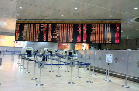 נמל התעופה בן גוריון ביטולי טיסות, צילום: אסף אשור