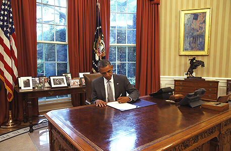 הנשיא ארה"ב ברק אובמה, צילום: אי פי איי