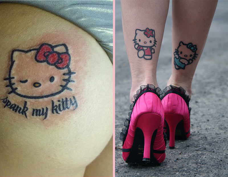 קעקועים של הלו קיטי בכל מקום אפשרי קעקועים של הלו קיטי בכל מקום אפשרי