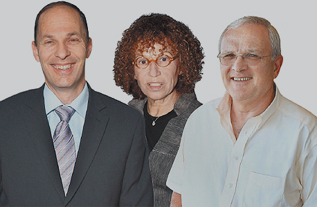 דורון טמיר (מימין), חנה גרטלר ואורי יוגב. ווייטווטר הותירה חוב של 19 מיליון שקל