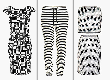 מימין: 1,300 שקל, ורד בוחבוט ל־V, פיכמן 21 ת"א; 399 שקל, numph ברשת סטורי; 299.9 שקל בגולברי