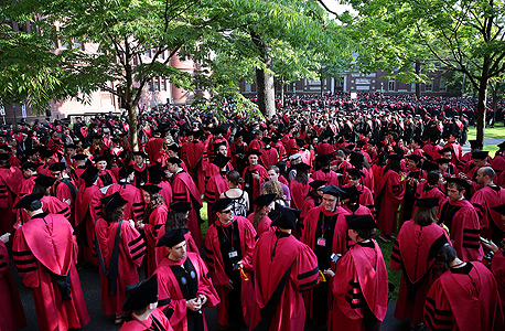 טקס סיום לימודים בהרווארד, ארה"ב, צילום: אימג