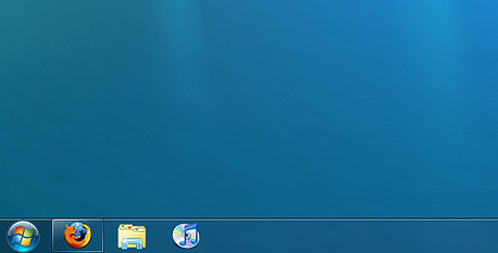 שורת המשימות החדשה, צילום מסך: Windows 7