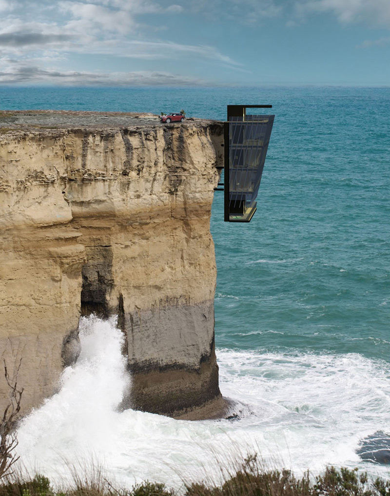 הדמיית הבית על הצוק