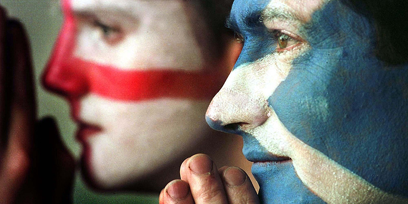 אוהדי נבחרות סקוטלנד ואנגליה, צילום: huffpost.com 