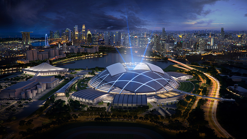 הזוכה בקטגוריית ספורט: Singapore Sports Hub